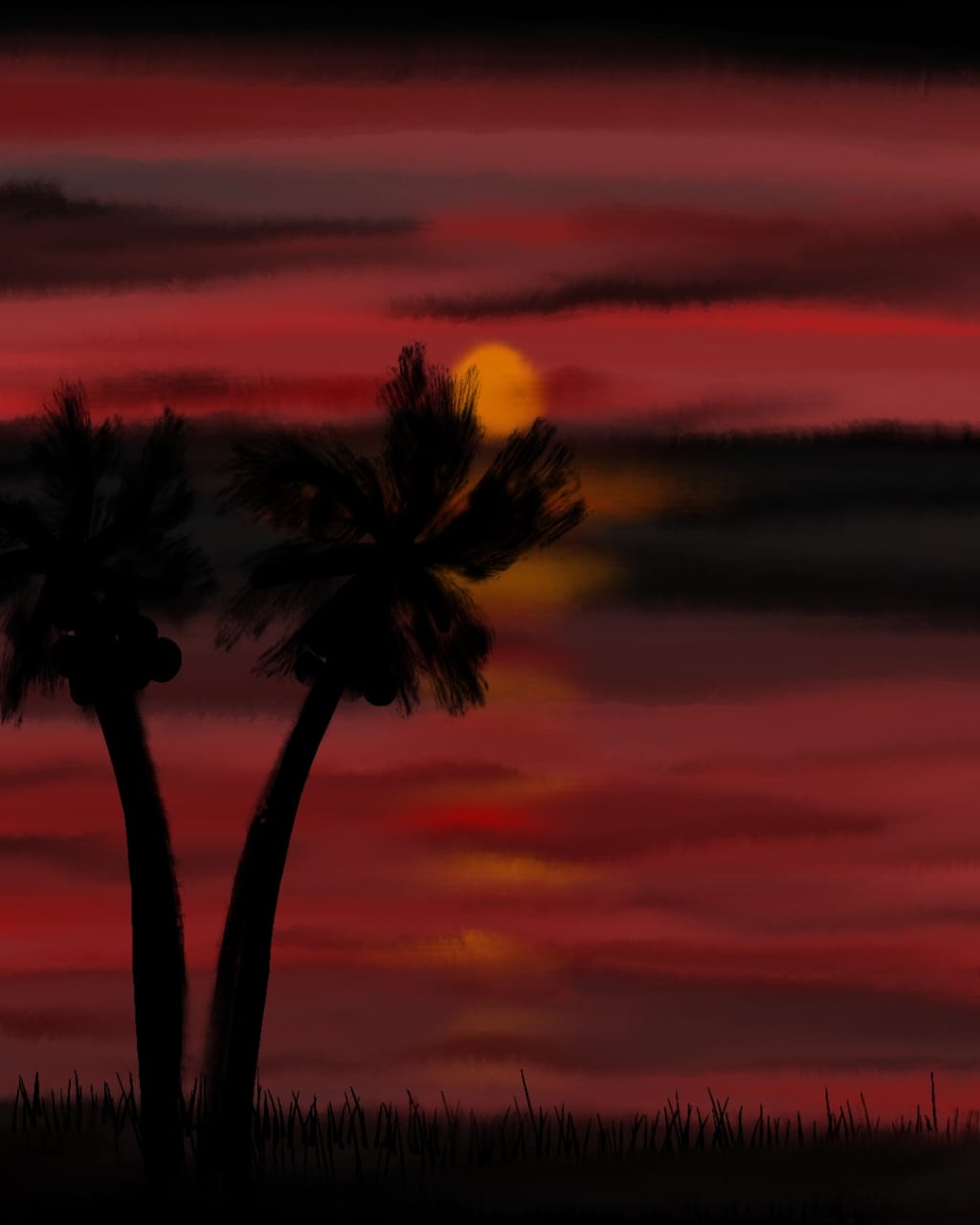 Sunset at the beach